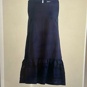 Women’s Jcrew 100% linen Elegant Black Sleeveless Dress size S